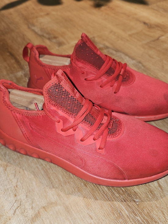 Puma Other - Mens Red Puma Running Athletic Workout Shoes Sneakers Size 8
